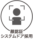 ウィルス対策4 顔認証システムドア採用