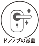 ウィルス対策5 ドアノブの減菌